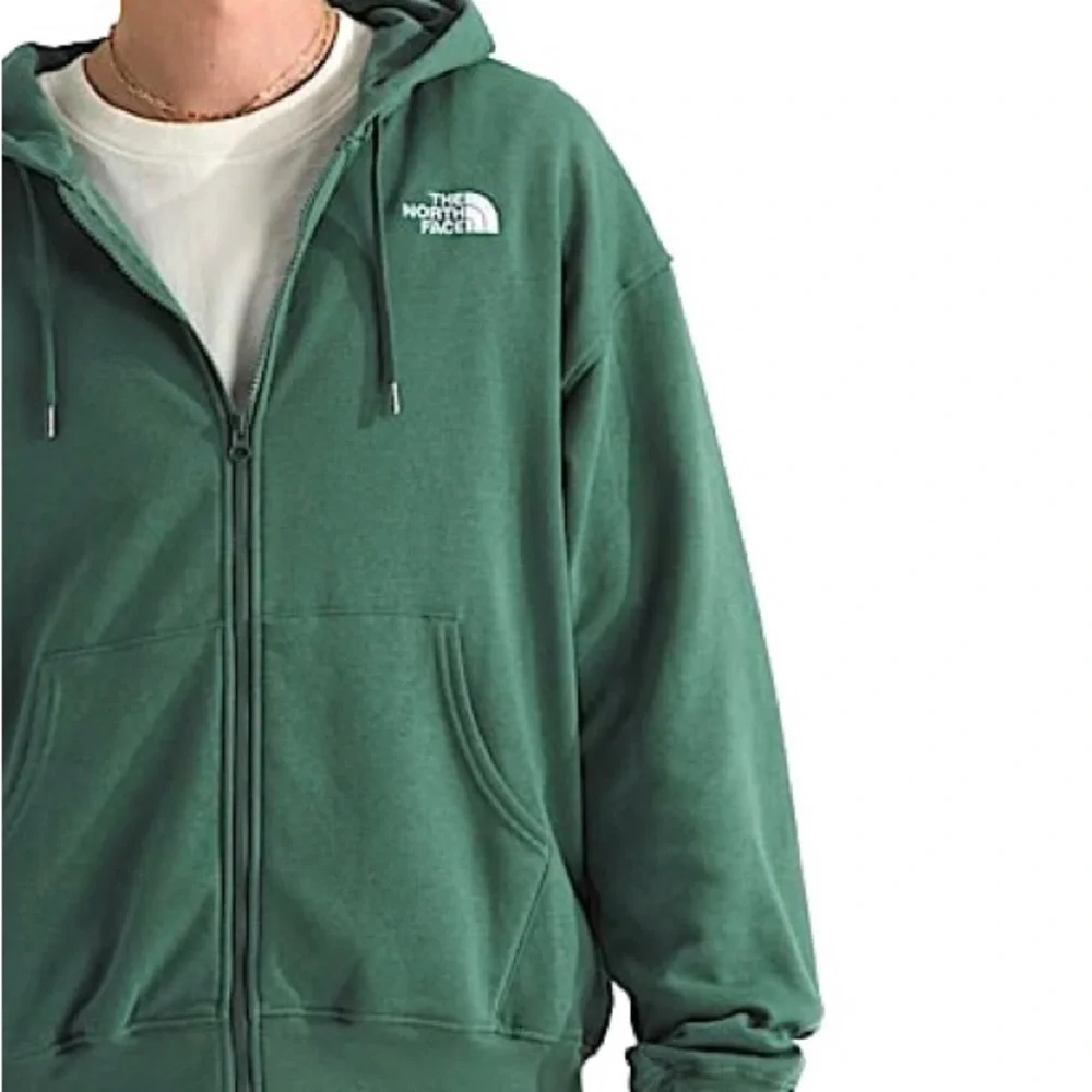 The North Face Men's Evolution Full-Zip Logo Hoodie ✨ Duck Green Size Large - Picture 7 of 16